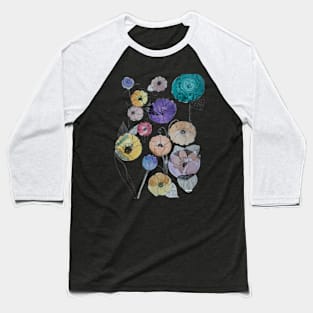 Jewel toned watercolor illustration Baseball T-Shirt